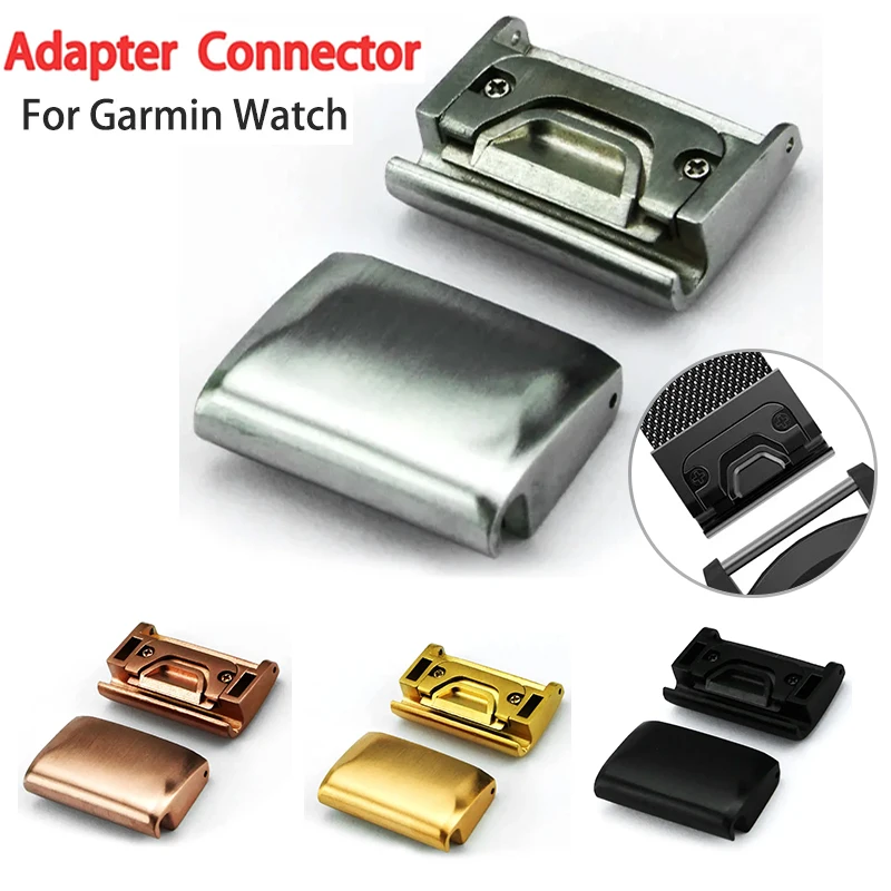 20mm 22mm 26mm Metall-Uhrenadapter für Garmin Fenix 8 7 7Xpro 6X 6XproFenix 6 6S 5X Fenix 3 Easy Fit Schnallenanschluss Quick-Fit