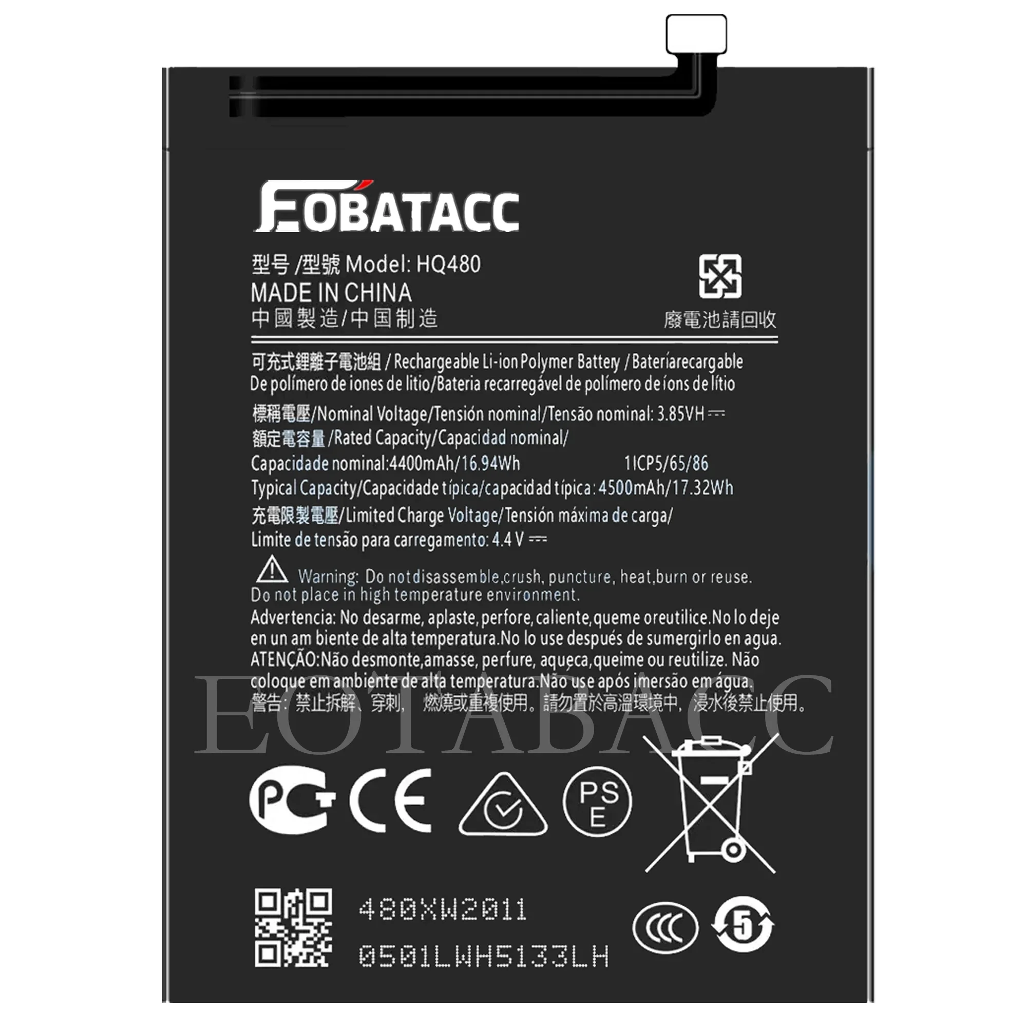 EOTABACC 100% New Original Battery HQ480 For Nokia8.3  Phone Battery +Tools