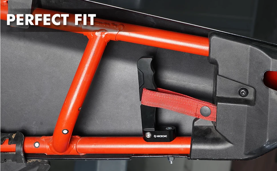 NICECNC Türbegrenzungsriemen Türgriff-Set für Can Am Maverick X3 R 4x4 Turbo 2017-2022 UTV-Zubehör Einfach zu installieren, sicher und langlebig – Detail 29