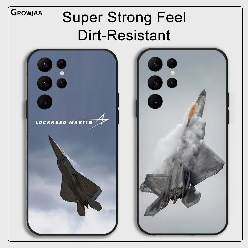 

Military Aircra Air Force Reality Phone Case for Samsung Galaxy S24 Ultra S22 S23 Ultra S21 S20 5G Protective Silicone TPU Funda