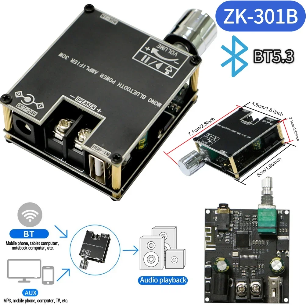ZK-301B Mono 30W Am… - image