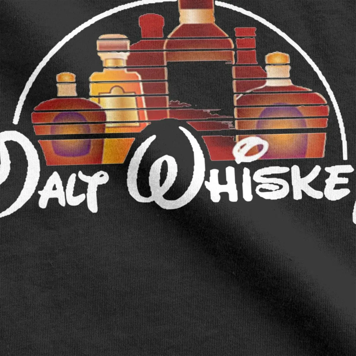 Crazy Malt Whiskey T-Shirt Men Women's O Neck Pure Cotton T Shirts Alcohol Drunk Short Sleeve Tees Summer Tops anime clothes