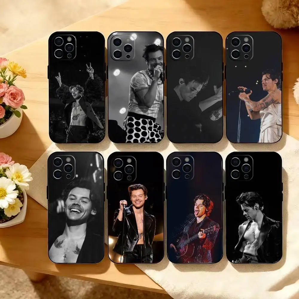 

H-Harry Styles Phone Case Silicone Soft For IPhone 17 16 15 14 13 12 11 X XR Plus Pro Max Plus