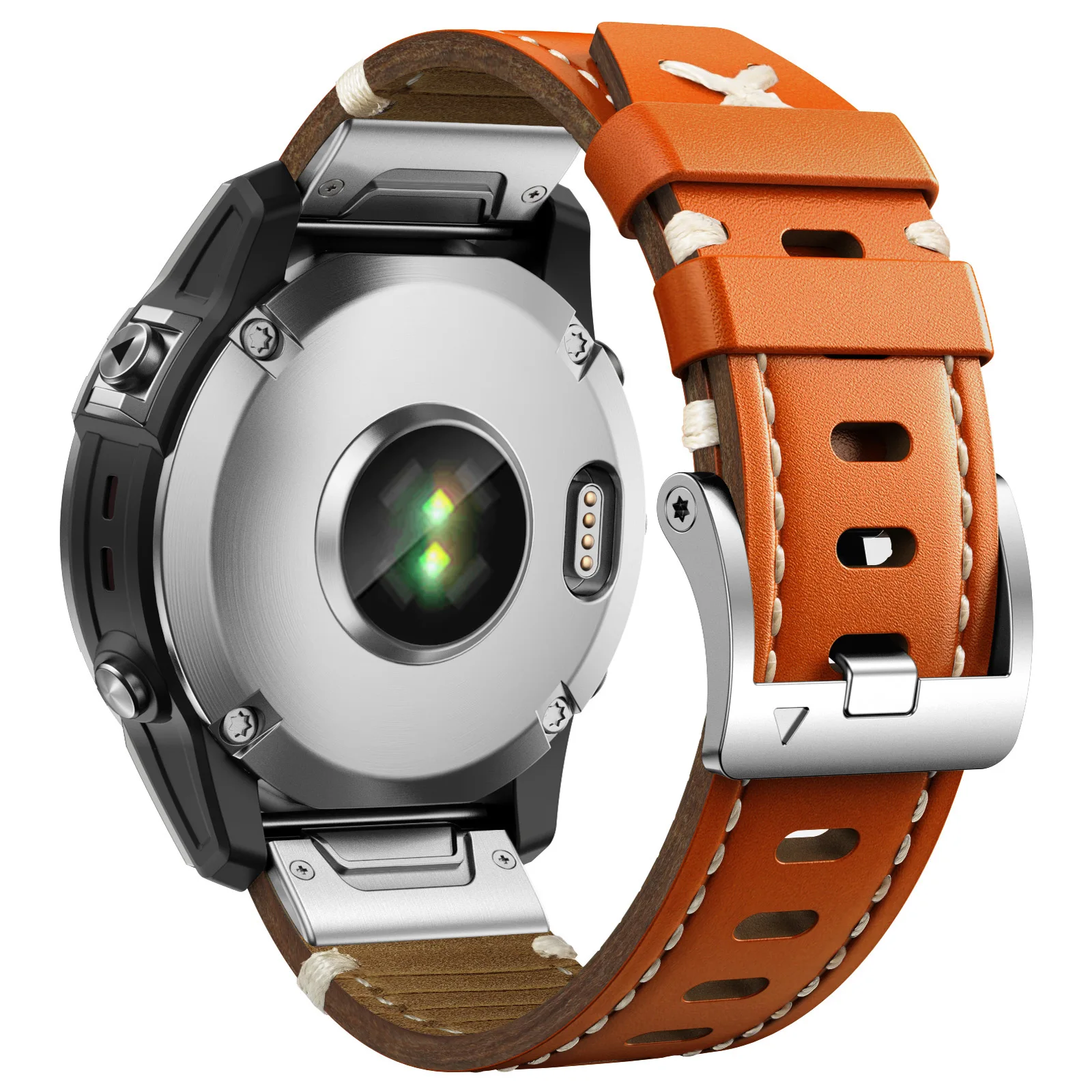 Pulseira de relógio de couro premium de 22m para Garmin Fenix 5 PLUS 6 Pro 7 Pro Forerunner 935 945 955 965 Instinct Pulseira de liberação rápida