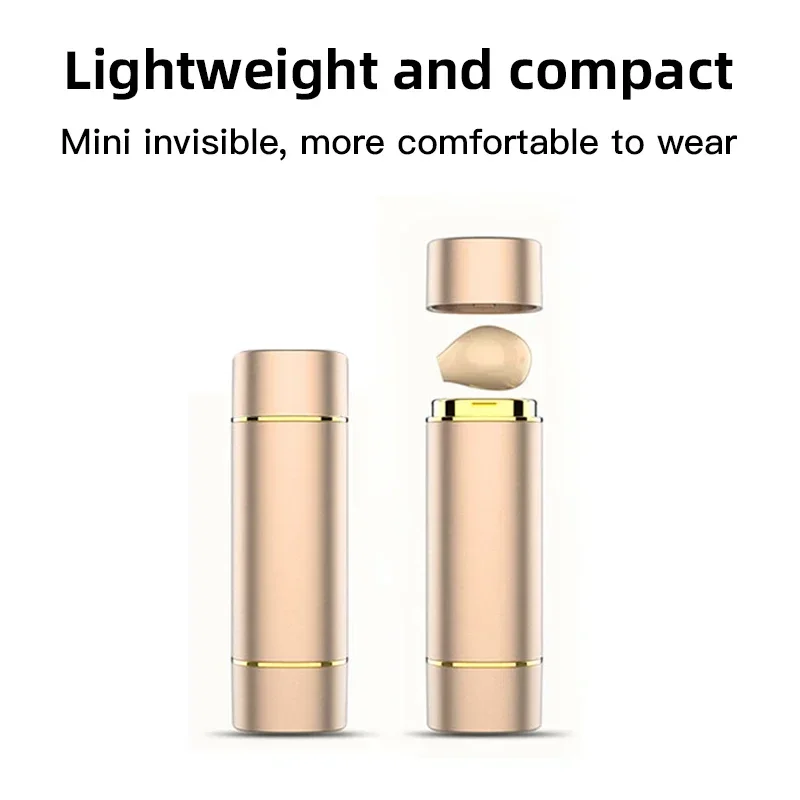 Mini Hidden Bluetooth 5.0 Wireless Earphone Touch Control Lipstick Style Portable Charging Case TWS Earbuds