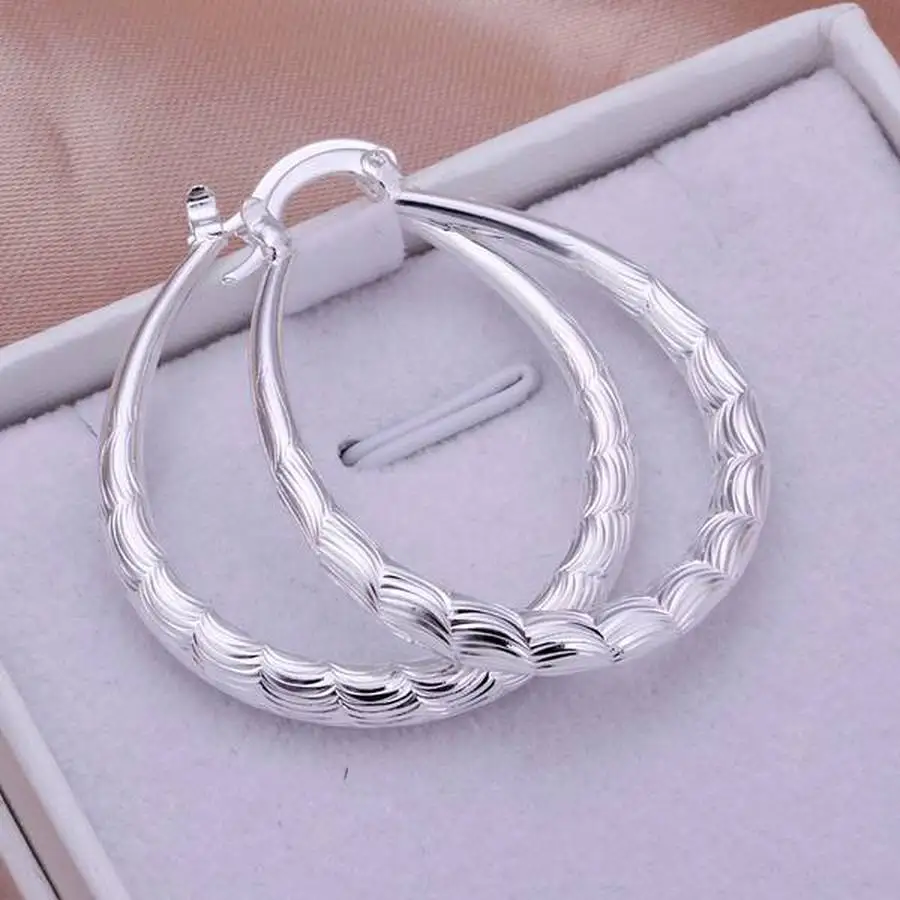 

Fashion For Women 925 Sterling Silver Wedding Hook Beautiful High Quality Earring Jewelry Free Shipping Cute Gift