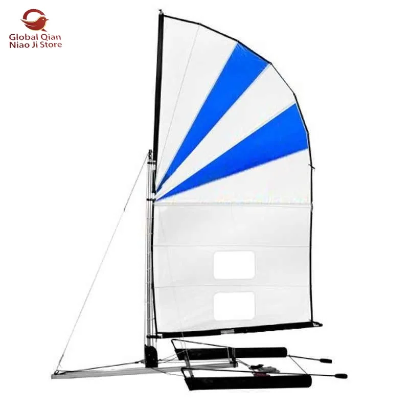 Universal Foldable Kayak Sail Kit for Sea Kayaks Inflatable Boats Canoes - Surfing Sail Kit for Folding Watercraft