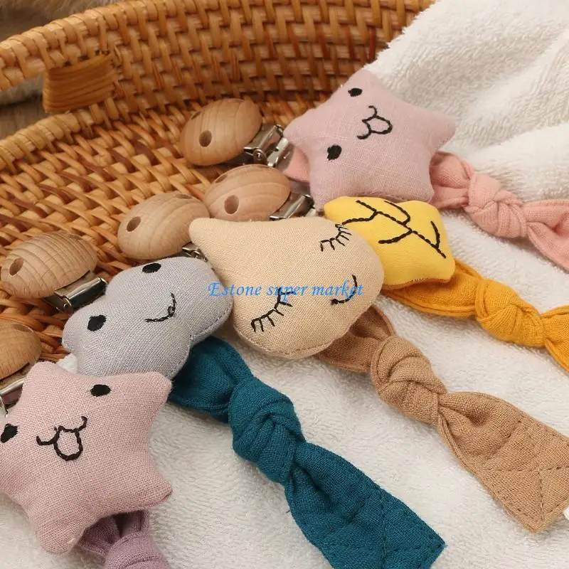 

090B Flexible Baby Pacifiers Clips Teethers for Shower Gift 10 Options for Pacifier Shower Teething Strap Binky Holder