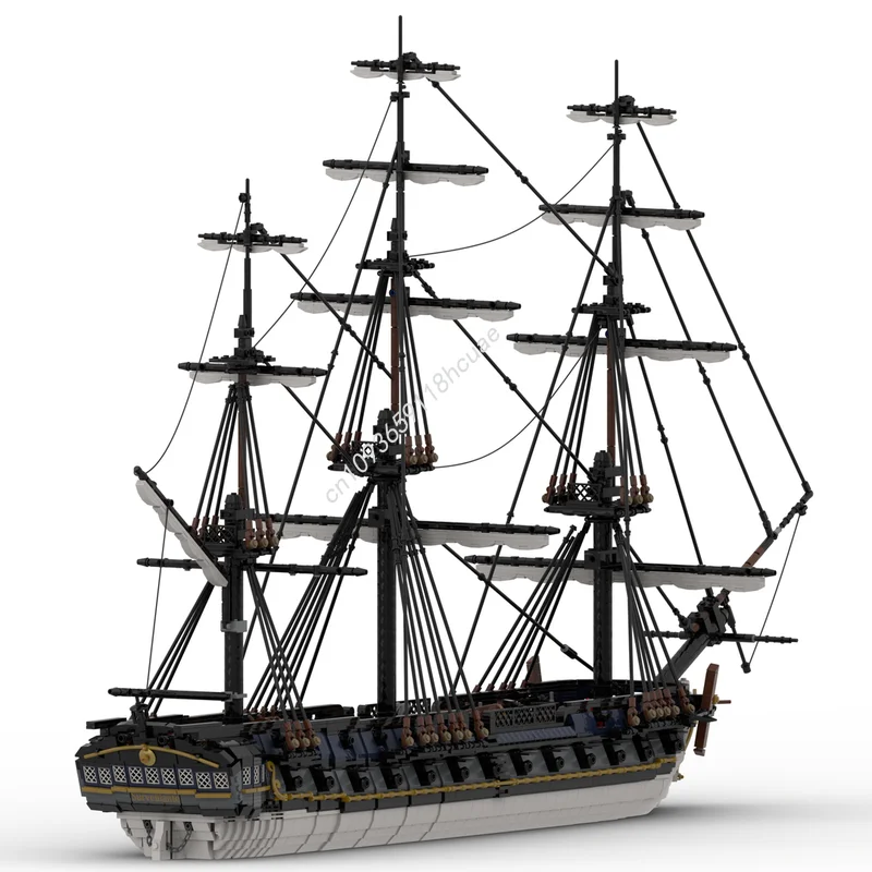 7273 stücke MOC Fregatte Surveillante Piratesed Modell Bausteine Architektur Spielzeug Montieren DIY Idee Weihnachten Geschenk Kinder Geburtstag