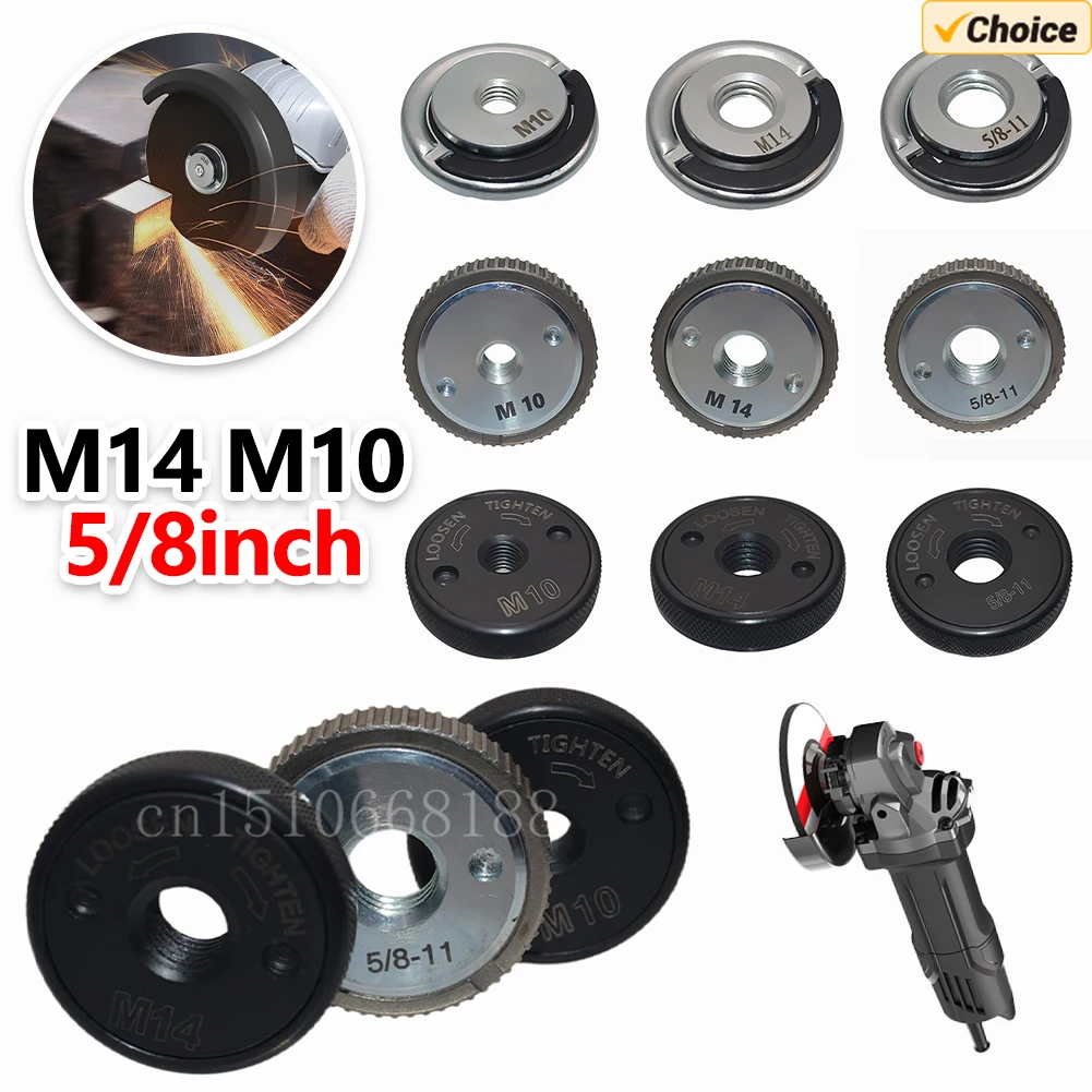 

Быстроразъемная фланцевая гайка M14 M10, резьба, угловая шлифовальная машина, фиксирующая гайка, прессовая пластина для зажимного фланца угловой шлифовальной машины