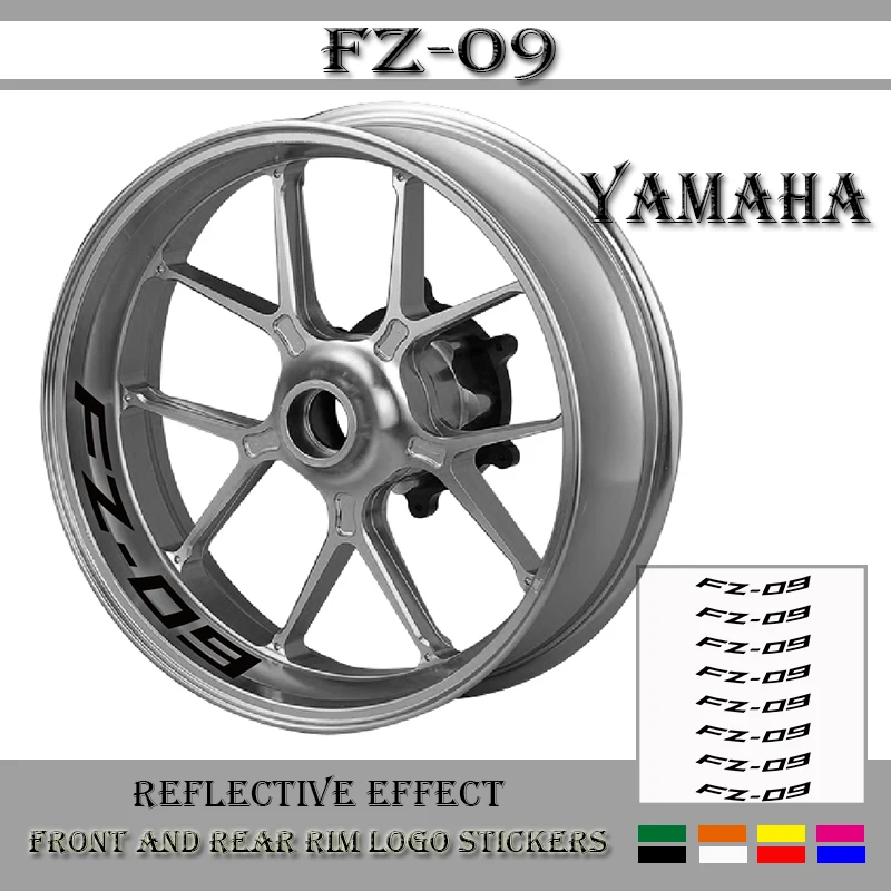 

Motorcycle modified decals wheel rim reflective waterproof custom personalized decorative sticker for YAMAHA FZ-09 FZ09 MT09