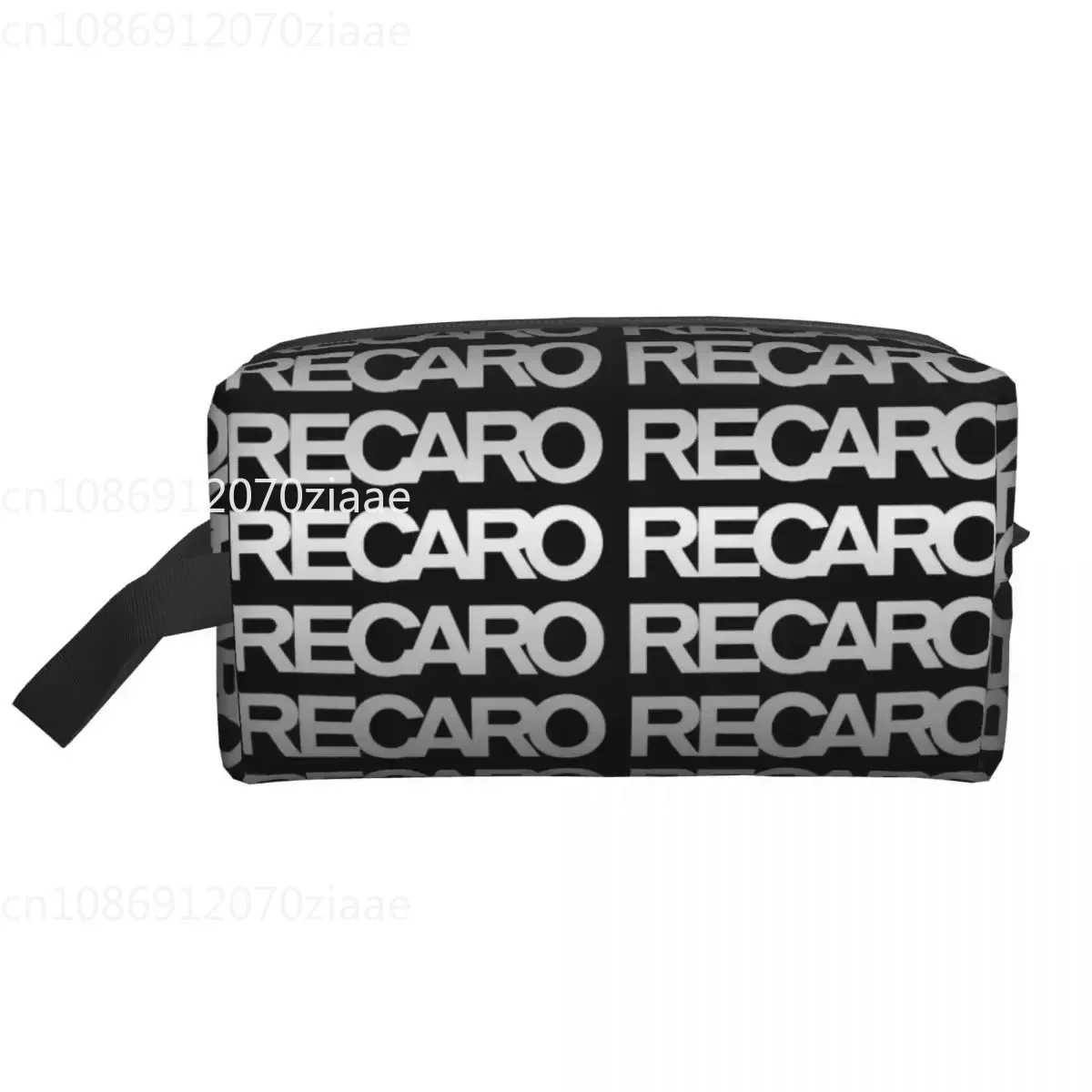 Custom Recaros Logo Travel Cosmetic Bag for Women Toiletry Makeup Organizer Ladies Beauty Storage Dopp Kit