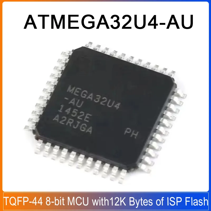 1-5PCS ATMEGA32U4-AU TQFP-44 ATMEGA32U4-AUR ATMEGA32U4 32U4 8-bit Microcontroller with12K Bytes of ISP Flash and USB Controller