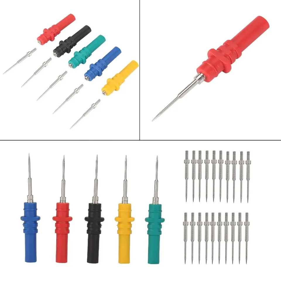 P8002 15pcs Automotive Diagnostic Test Probe Puncture Needles Oscilloscope Probe Pins Set Repair Tool Accessories HT307