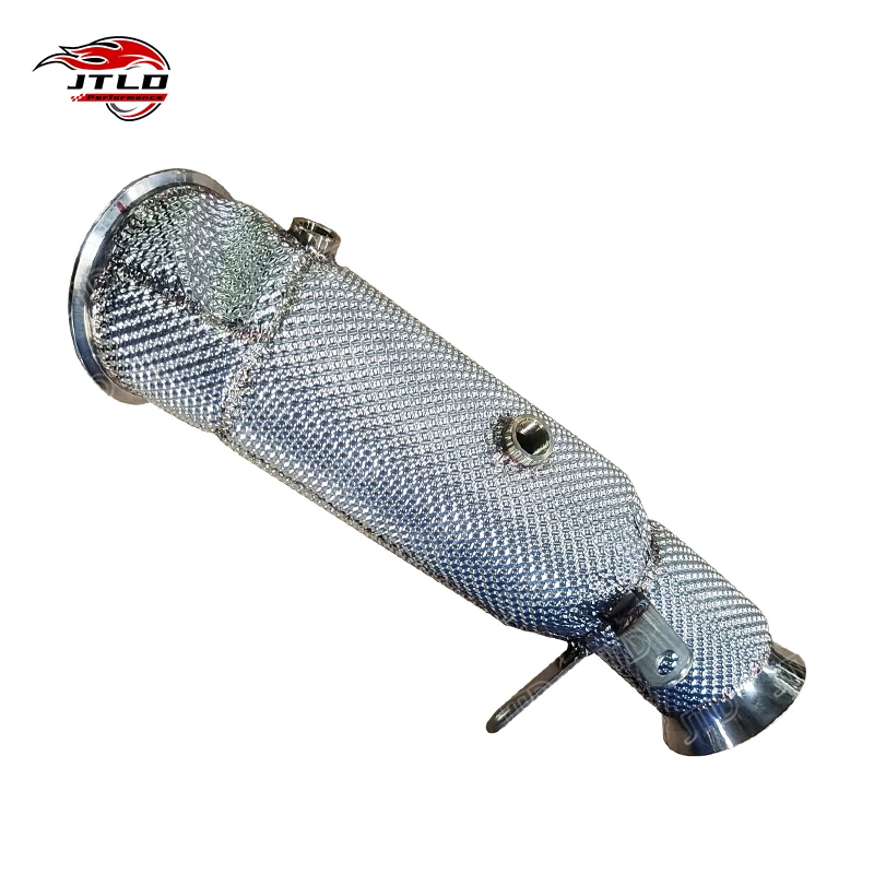 JTLD Custom Stainless Steel Exhaust Pipe Section With Heat Shield Replacement Part For Passenger Cars