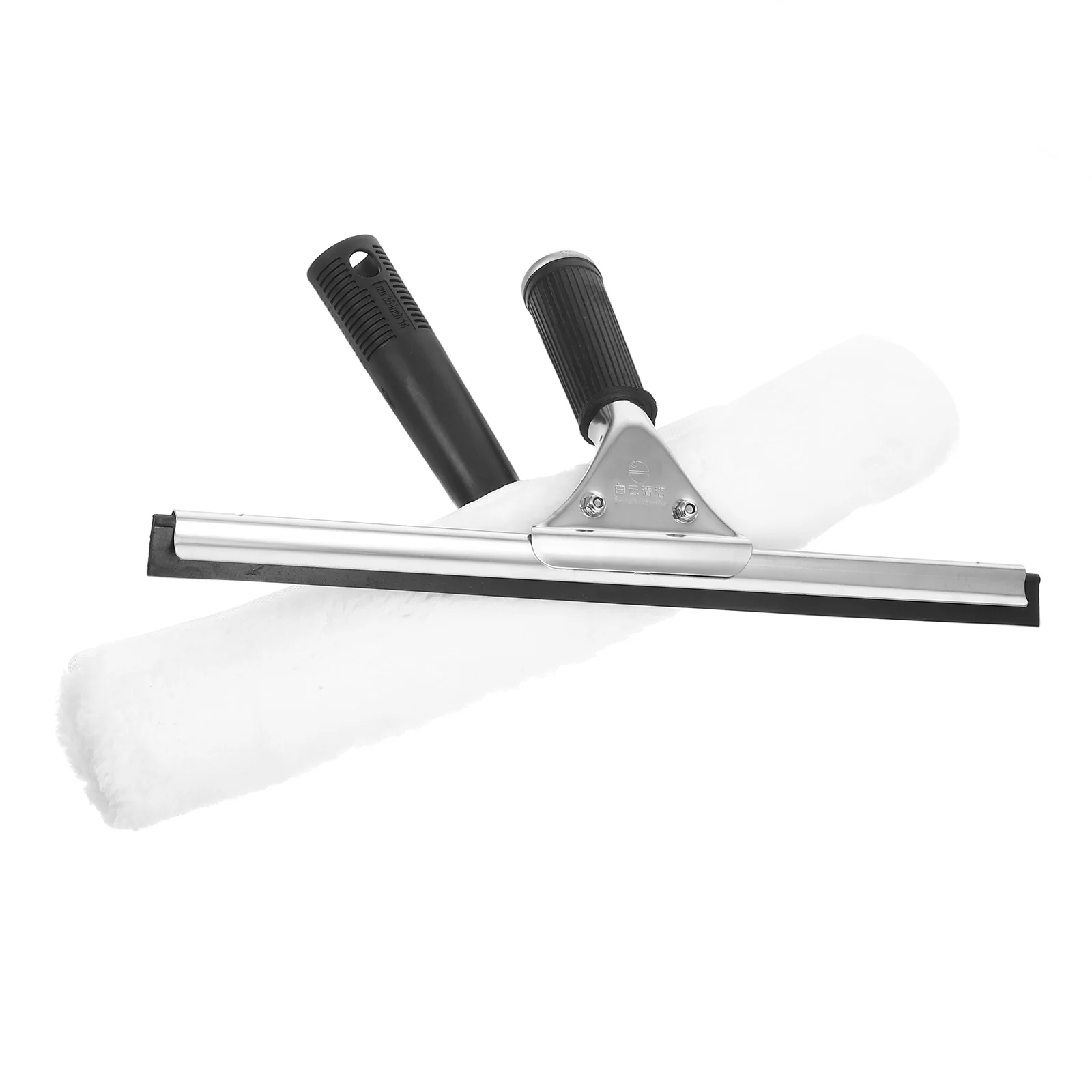 

2pcs Glass Scraper Water Coater Mirror Cleaning Squeegee Handheld Shower Door Bathroom Tool Window Washer Durable Rubber Safe