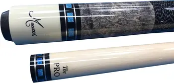 SB3-B 手作りビリヤード プール キュー スティック PRO シャフト付き - ブルー + ハード