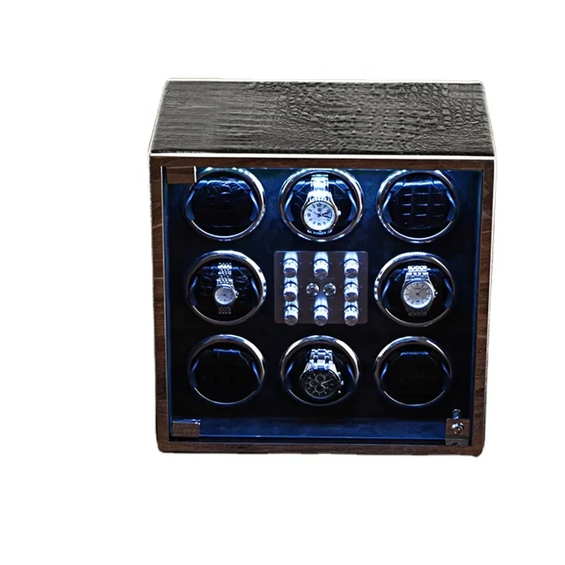 

Customize Luxury Watch Winder 6 Automatic Watch Winder Display Box For Storage
