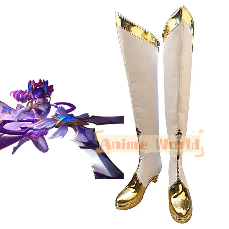 Buty Star Guardian Gwen Cosplay Halloween Karnawałowe Buty Szyte na Zamówienie