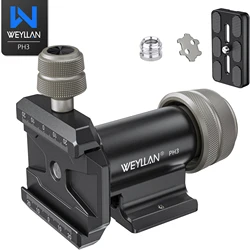 Weyllan PH3 Gimbal Head Tripod Mount Light Portable Long Telephoto Lenses Monopod Metal Gimbal Head Load 10KG for Monopod Tripod