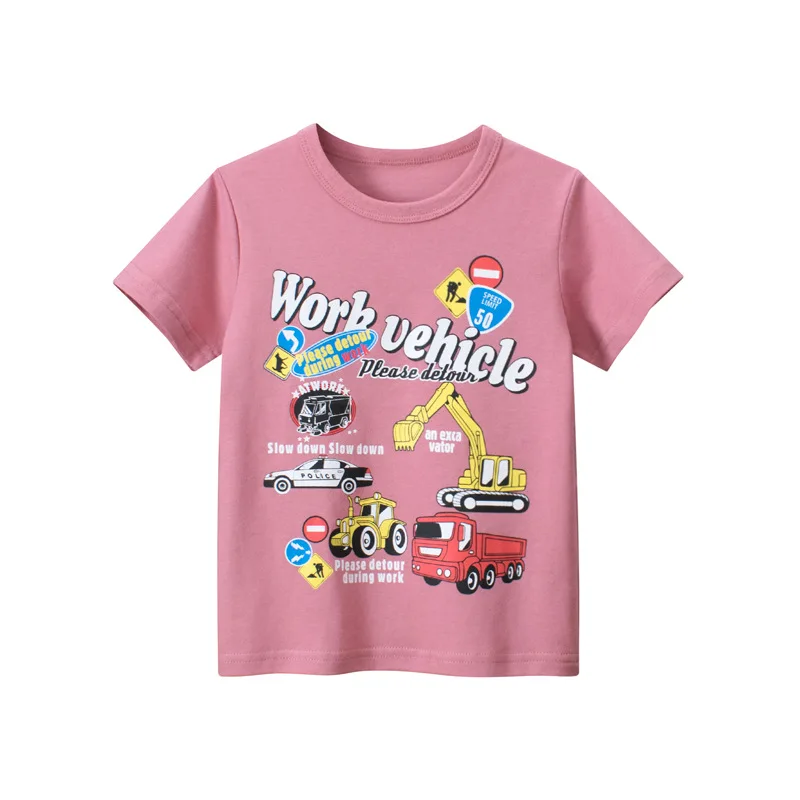 Children's clothing summer new 2024 trendy children's short sleeved T-shirt for boys and babies clothing