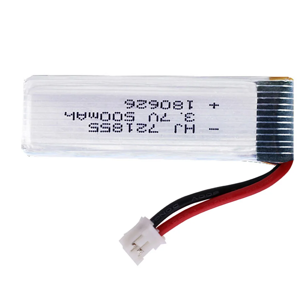 Lipo Battery 1S 3.7V 3.8V 500mAh 721855 30C 1S PH2.0 Plug with charger for Indoor Racing Drone Toys 3.7V high quality batteries