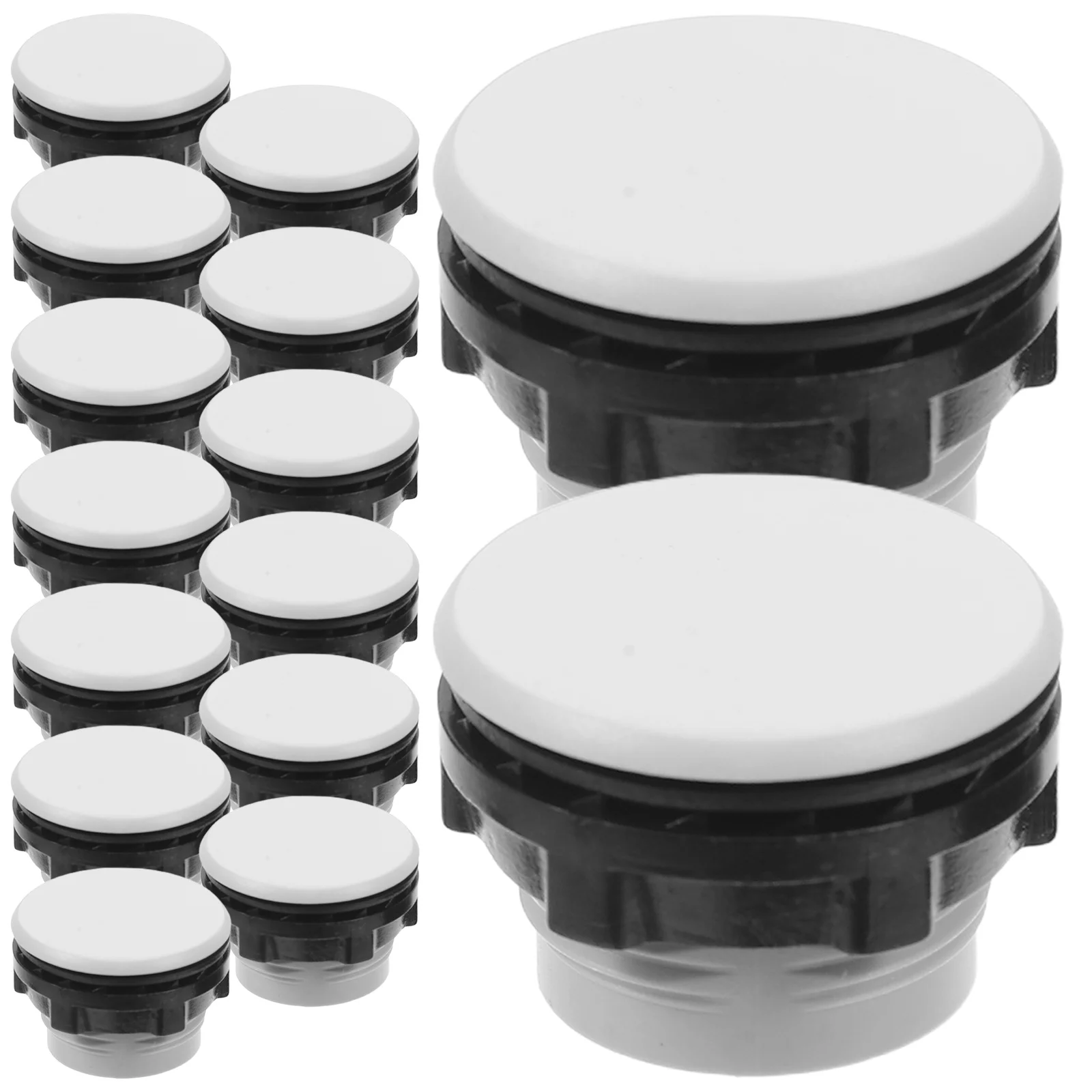 

50Pcs Plastic Push Button Hole Plugs Electrical Panel Safety Covers Waterproof Switch Caps for Distribution Box Machinery