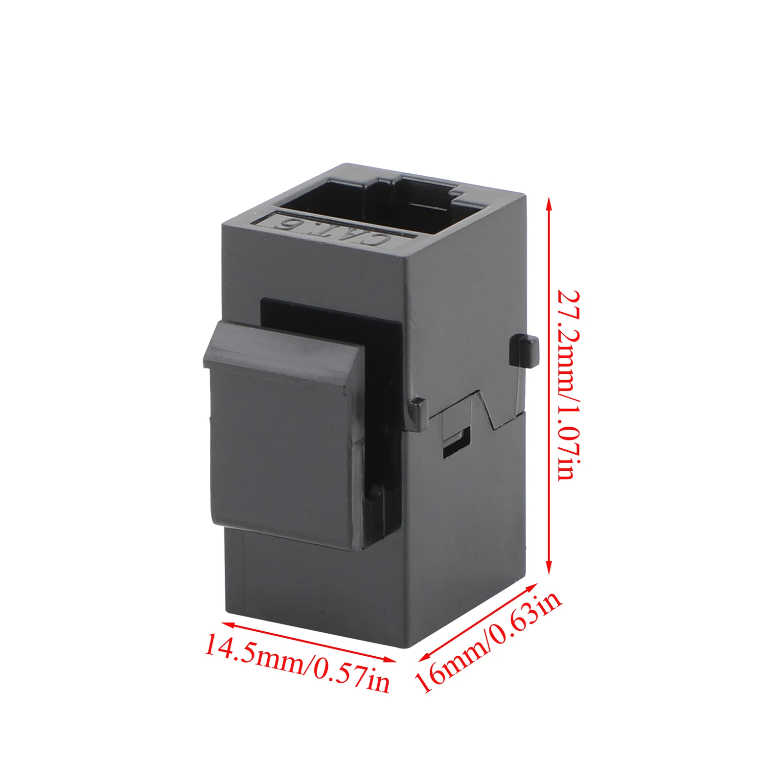 10PCS/25PCS RJ45 CAT6 Keystone Coupler Female to Female UTP Keystone Insert Coupler For Cat6/Cat5e/Cat5 Network Cable Black
