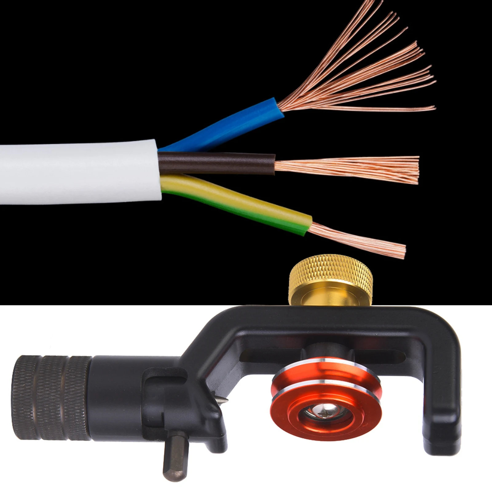 قاطع الكابلات كابل كم ستريبر قاطع الكابلات الضوئية عمودي أفقي سلك كم قطع تجريد سكين أداة 4-10 مللي متر #1