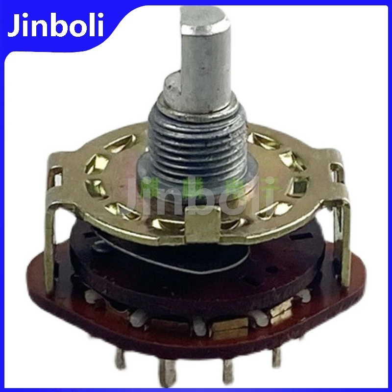 1PCS Rotary Band switching Video And Audio Signal conversion, Gear Rotary switch 2 Pole 6 Gears