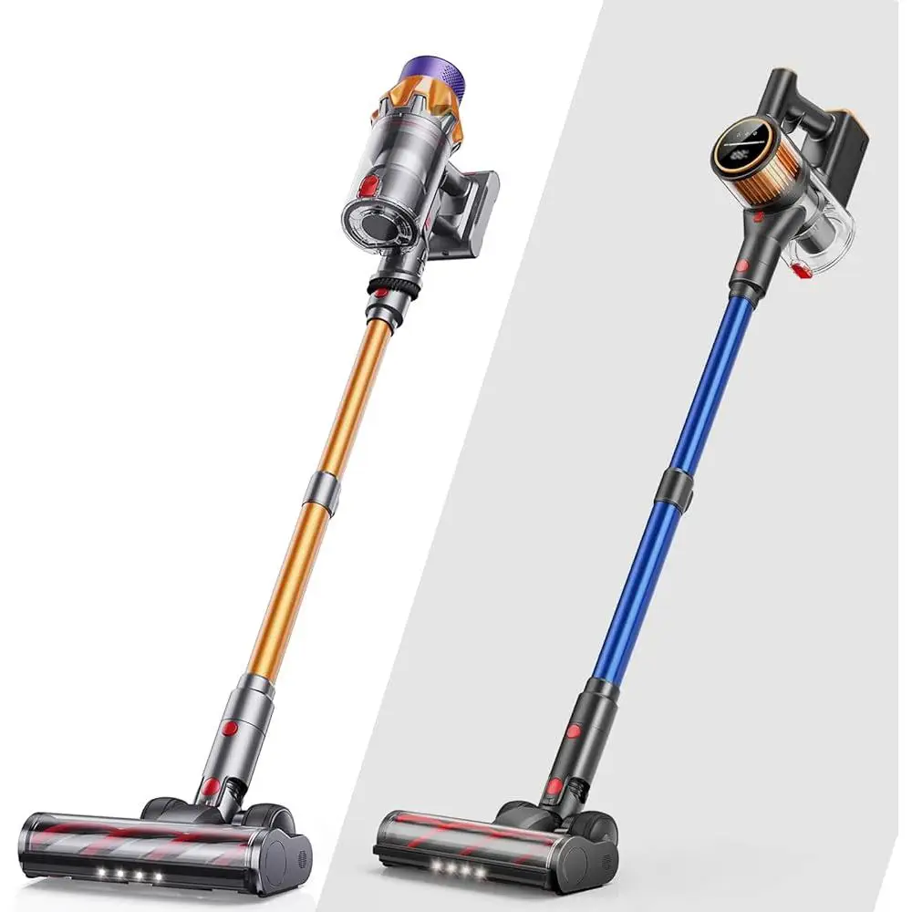 Aspirapolvere senza fili X7A X9 Potente aspirazione 550W 60min Durata della batteria Luce a LED Batteria rimovibile Pulizia profonda dei peli di animali domestici