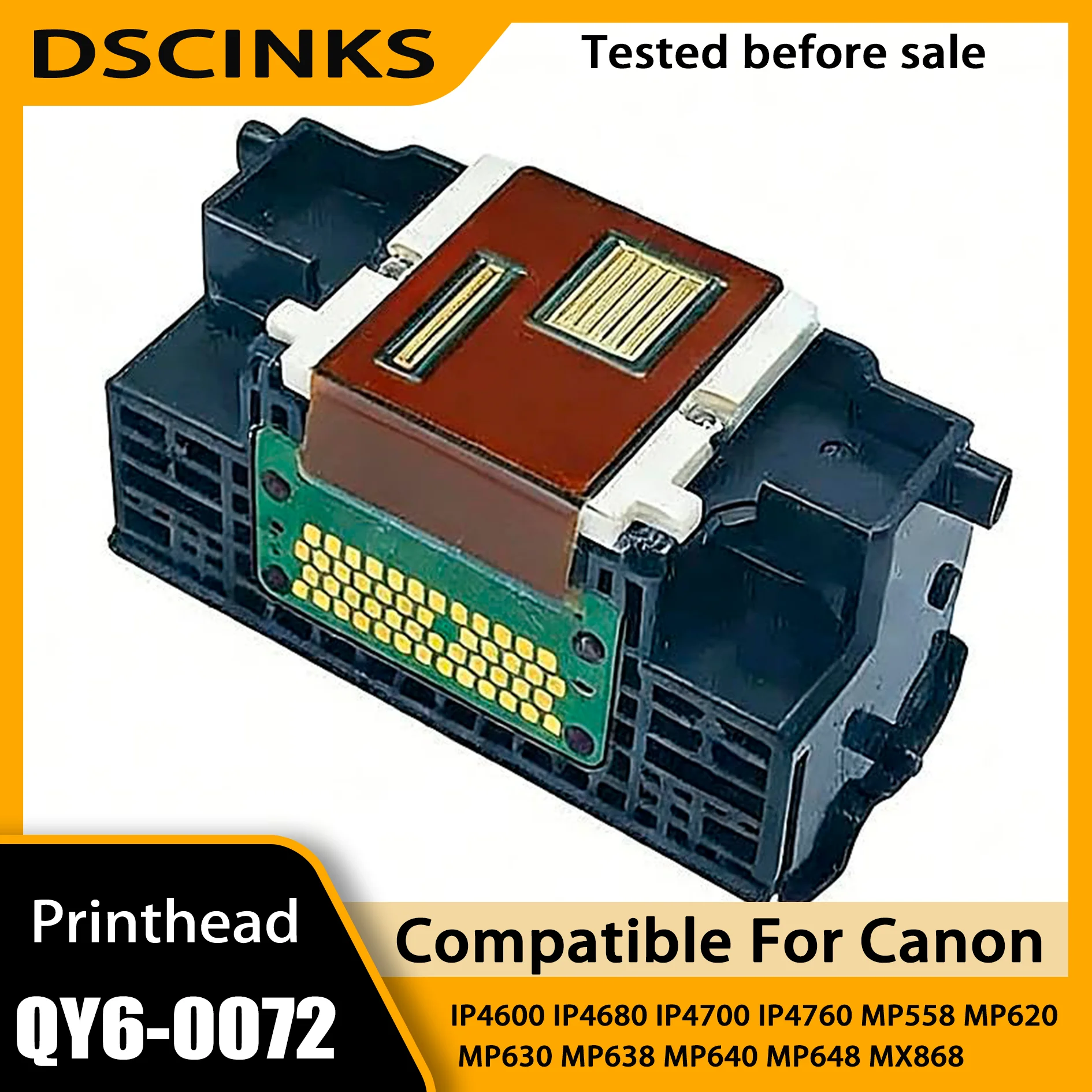 

Печатающая головка QY6-0072 для принтеров Canon QY6 0072 PIXMA IP4600 IP4680 IP4700 IP4760 MP558 MP620 MP630 MP638 MP640 MP648 MX868