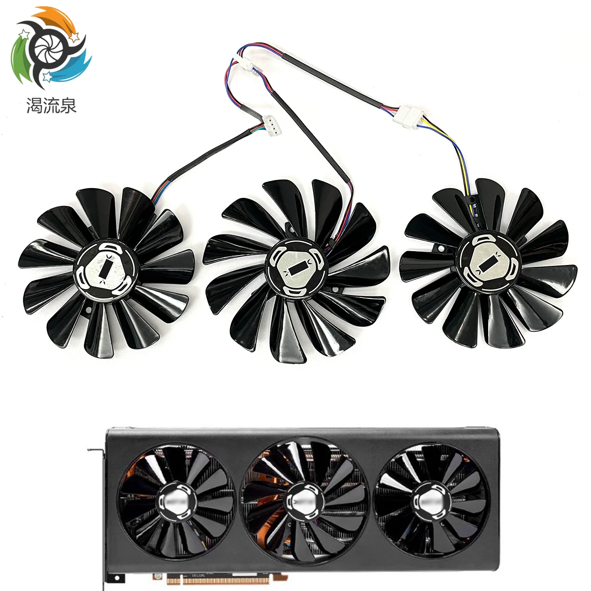 

New 95MM 85MM CF1010U12S CF9015H12S Video Card Cooling Fan For XFX Radeon RX 5700XT 5600XT Thicc III Graphic Card Cooler Fan