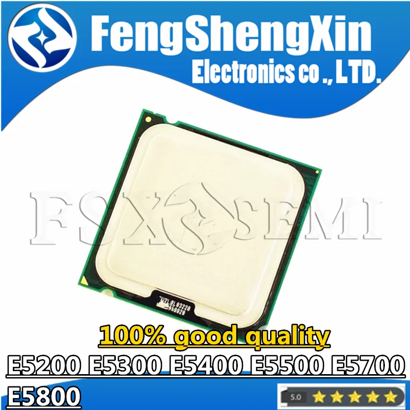 E5200 2.50G E5300 2.60G E5400 2.70G E5500 2.80G E5700 3.0G E5800 3.20G Duo CPU Processor Socket 775