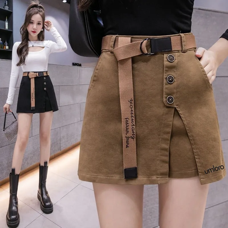 

명품 Autumn Golf Wear Women 2024 Luxury Brand Golf Skirt Fashion Fake Two Items Skirt Pants Women Golf Clothes Korean Sports Skirt