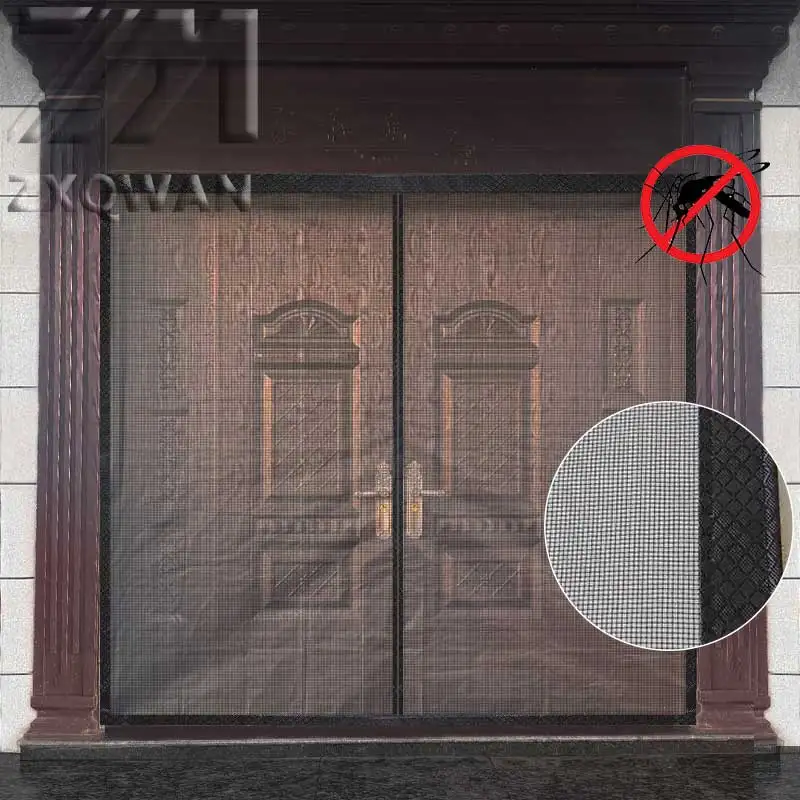 

Summer Custom Invisible Door Curtain Anti-Mosquito Anti-Cat Scratch Partition Curtain Removable Washable Easy Installation