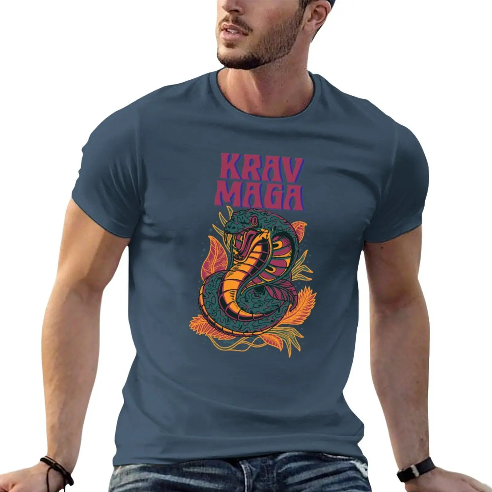 Kick Ass Vintage Retro Krav Maga Design T-Shirt Aesthetic clothing aesthetic clothes graphics men clothings