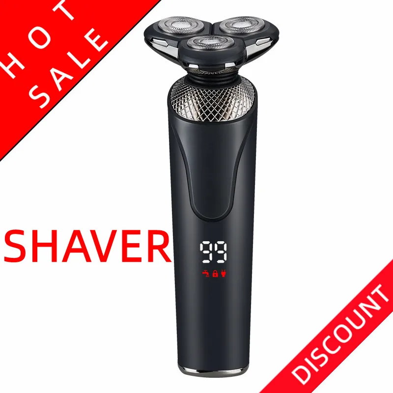 

5 IN 1 Electric Ear Nose Trimmer Hair Electric Shaver Intelligent High Power LCD Razor Rechargeable Beard Shaver