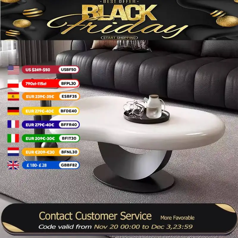 

European Style Coffee Tables Business High Quality Nordic Salon Coffee Tables Floor Stainless Steel Table Basse Luxe Furniture