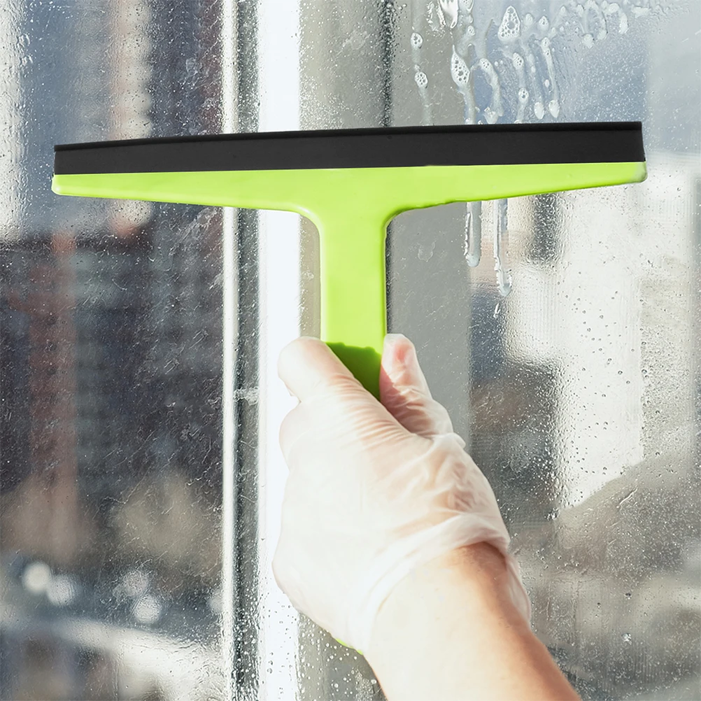 

Glass Wiper Strip Black Shower Scraper Bathroom Squeegee Car Window Cleaner Rubber Blades Water Removal
