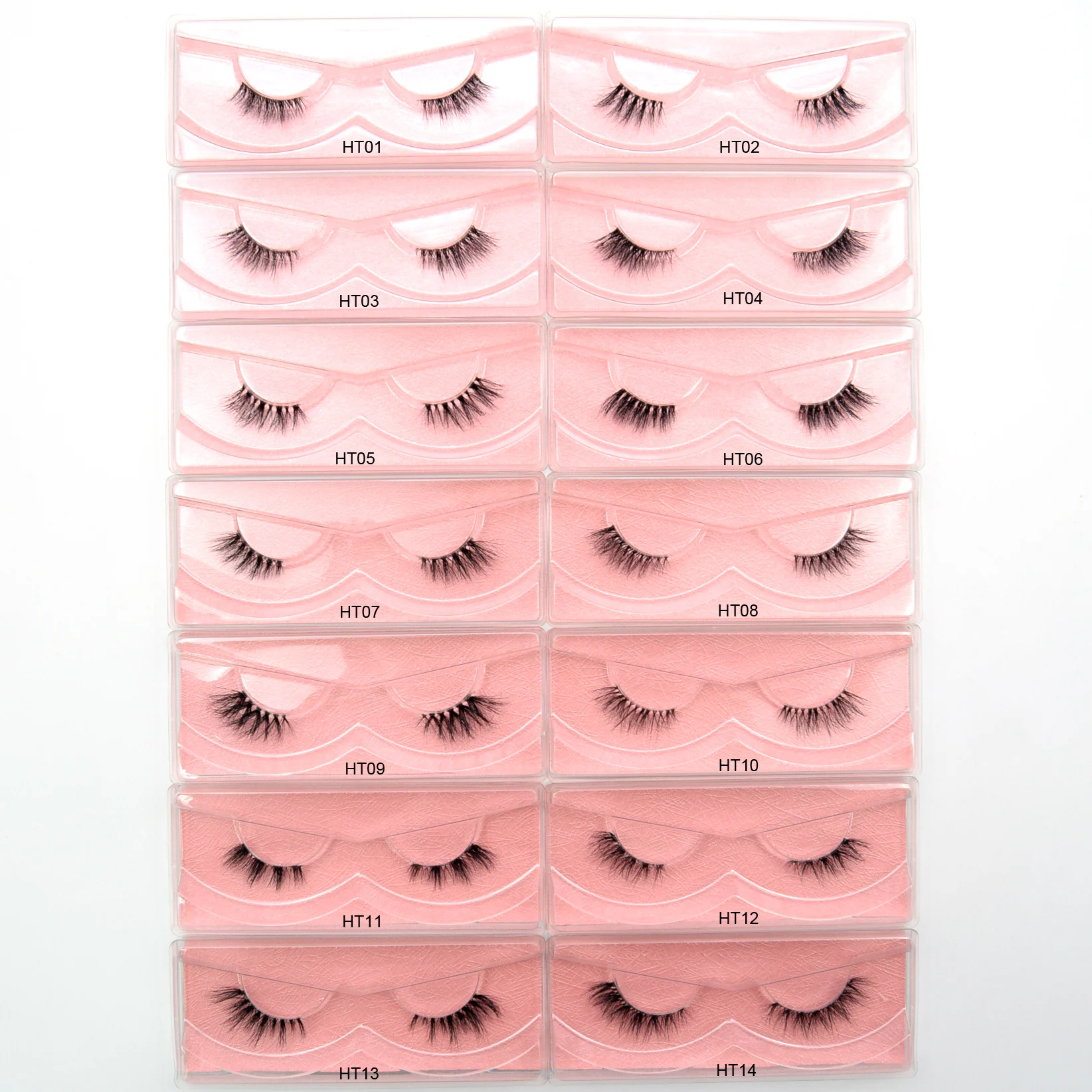 ขนตาปลอมที่มองไม่เห็นแถบขนตา 3D Mink ขนตาปลอม Handmade ใส Band ขนตาแต่งหน้า Cilios Mink Lashes