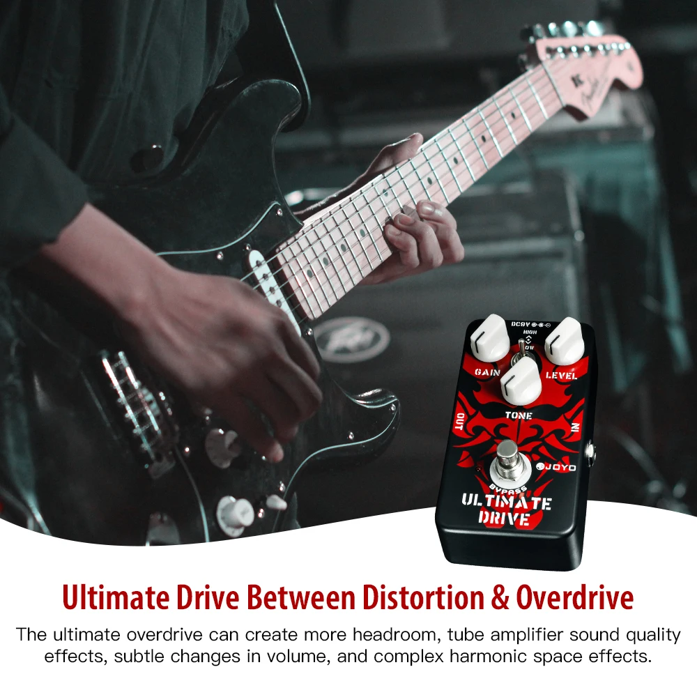 JOYO JF-02 ULTIMATE DRIVE Create Quality Tube Amplifier Sound Effects Bordering-on-Distortion Overdrive Guitar Pedal view 3