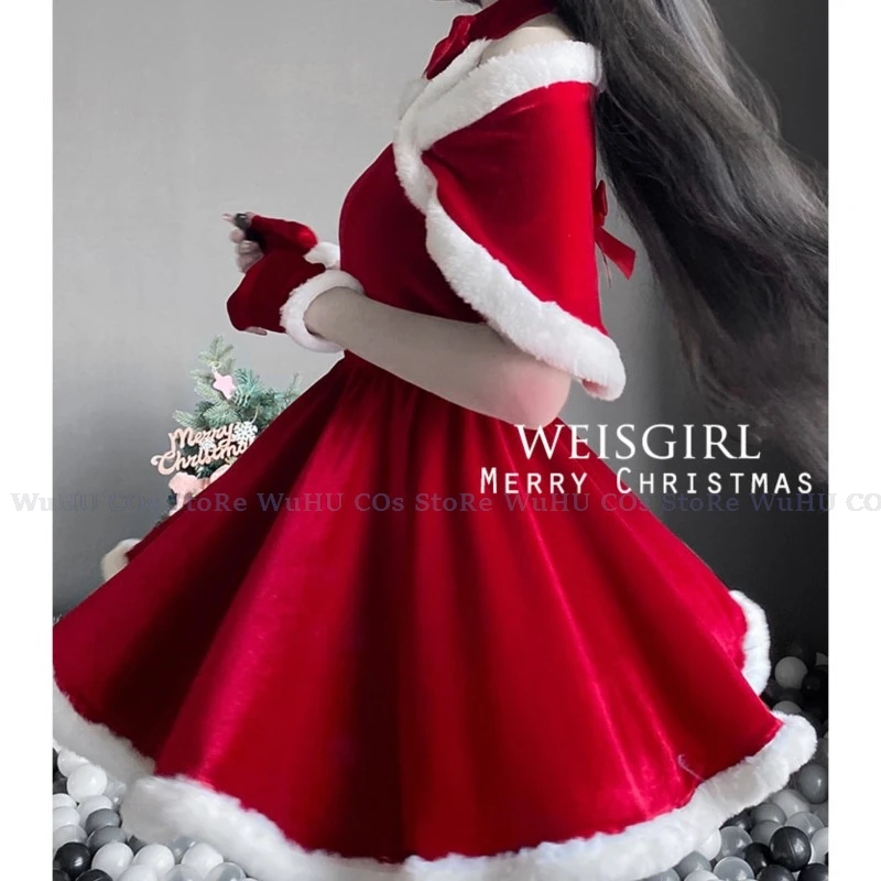 2024 New Women Sexy Bunny Dress Gloves Hair Accessories Red Pink Dress Women Girls Christmas Suit Dress Party Roleplay Costume