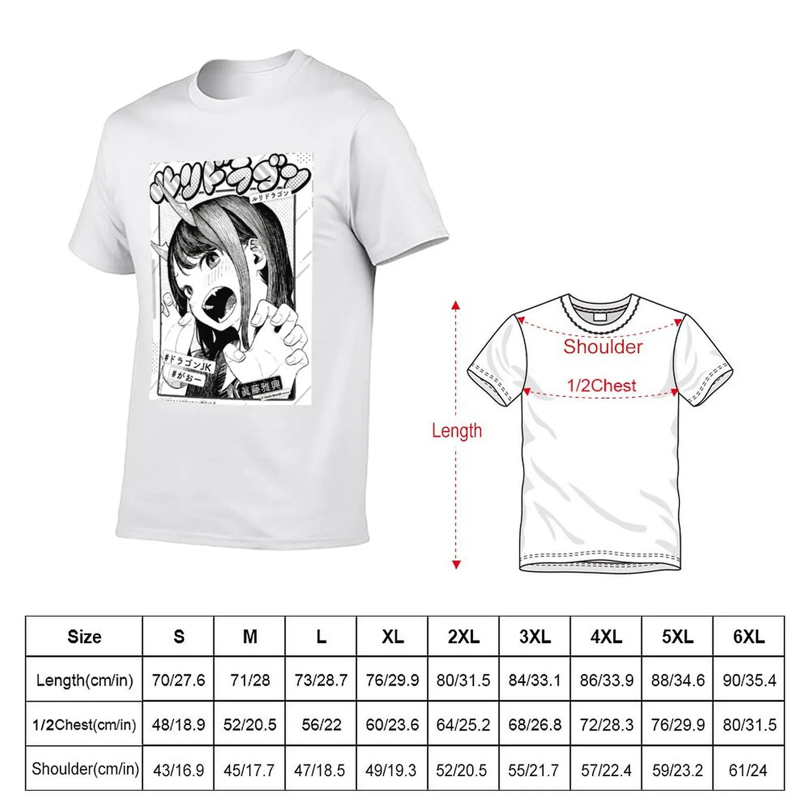 RuriDragon - Oneshot Cover T-Shirt Plus Size Loose Short Sleeve Top