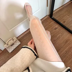 Sexy preto branco lolita oco rendas malha meias mulheres meia-calça de fundo japonês goth meia fina quente clássico collants
