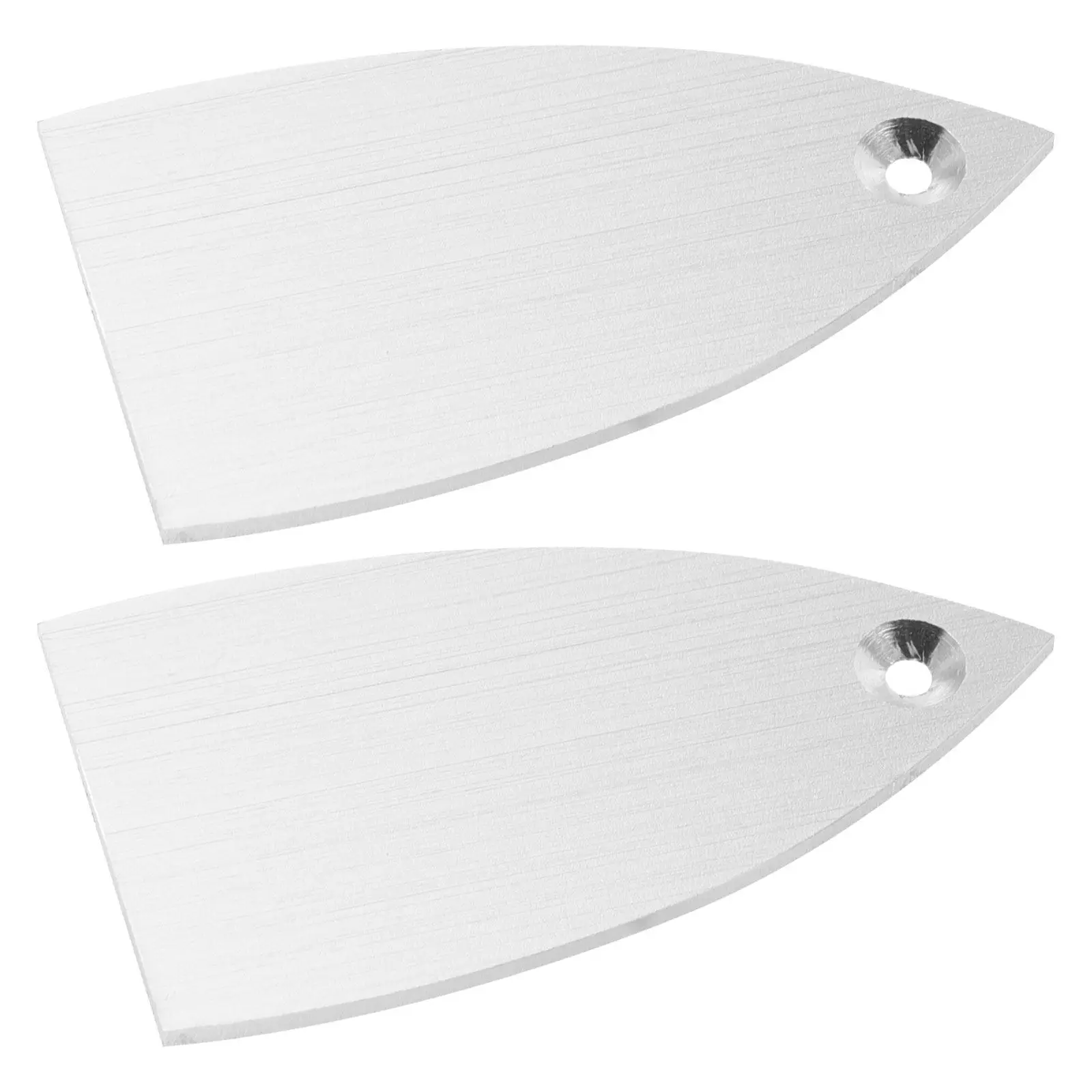 Guitar Truss Rod Cover 2Pcs Aluminum Alloy Headstock Access Plate Metal Neck Repair Replacement