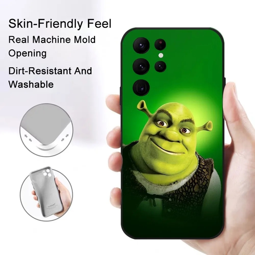 Cartoons Moive Shrek Phone Case Samsung S series s20 s21 s22 s23 s24 FE Plus Ultra TPU Soft to Skin-friendly case