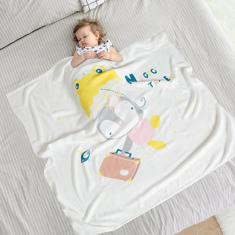 ใหม่ Super Soft ผ้าฝ้ายอินทรีย์ไม้ไผ่ Muslin Swaddle ผ้าห่อตัวเด็ก Double Gauze ผ้าห่อตัวเด็ก Breathability เด็กผ้าห่ม