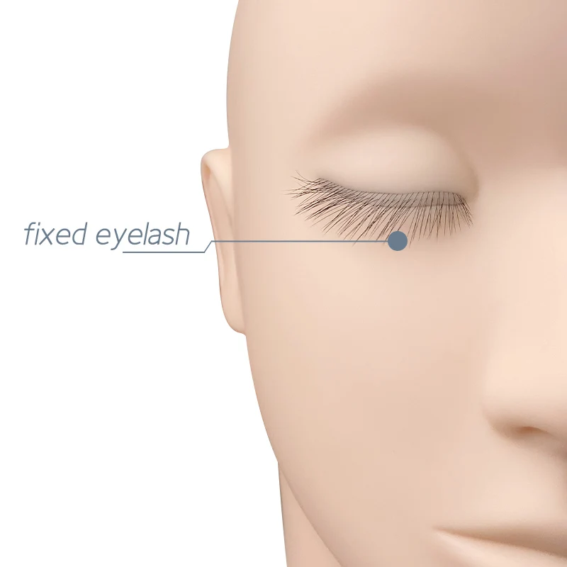 Verbesserte TOP Qualität Erweiterte Wimpern Mannequin Heißer Verkauf Streifen Wimpern Praxis SimulationTraining Kopf Lash Make-Up-Tools