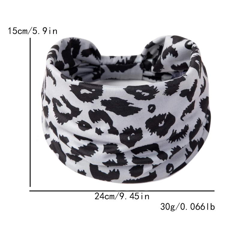 Boho Headbands Wide Knot Hair Band Elastic Turban Head Band Stretch Leopard Twist Head Wraps Sweartband Yoga Run Bandage Bandana